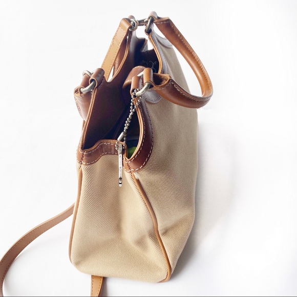 Fossil Vintage Classic Canvas Satchel Purse Bag - Picture 12 of 13